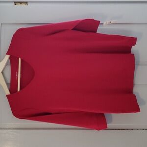 Talbots Vneck 3/4 sleeve T shirt in woman's size X